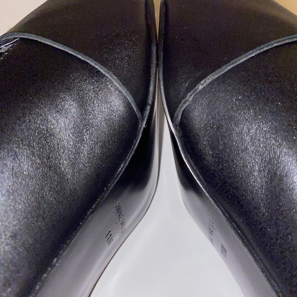Nine West Black Pointed Toe Leather Heels - Picture 8 of 11